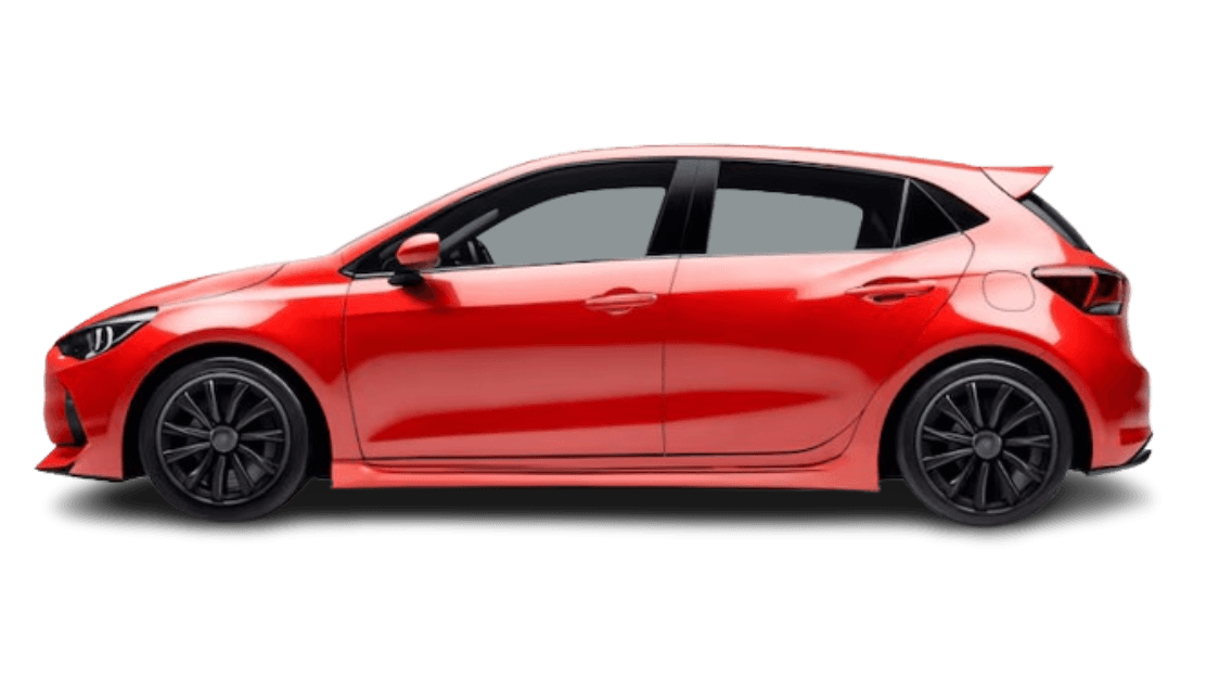 Illustration d'une voiture rouge